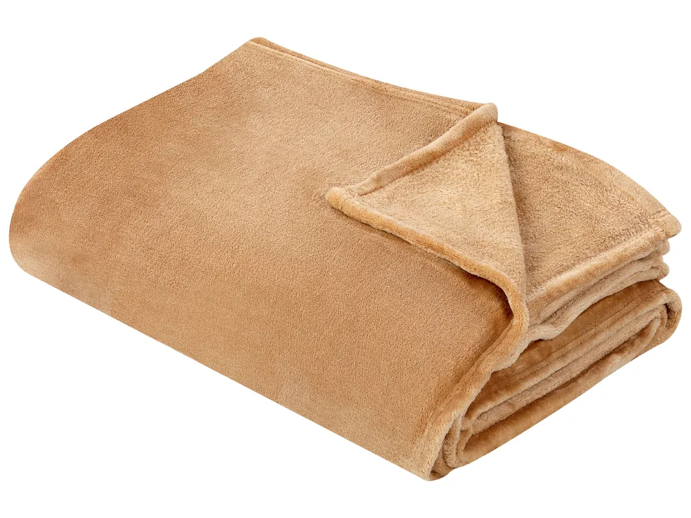 Blanket BAYBURT 200 x 220 cm Sand Beige