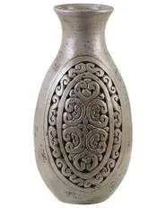 Decorative Vase MEGARA 51 cm Ceramic Grey_791741