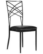 Set of 2 Dining Chairs GIRARD Metal Black_913467