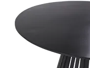 Dining Table MESILLA Black 120 cm 120 cm Acacia Wood_906721