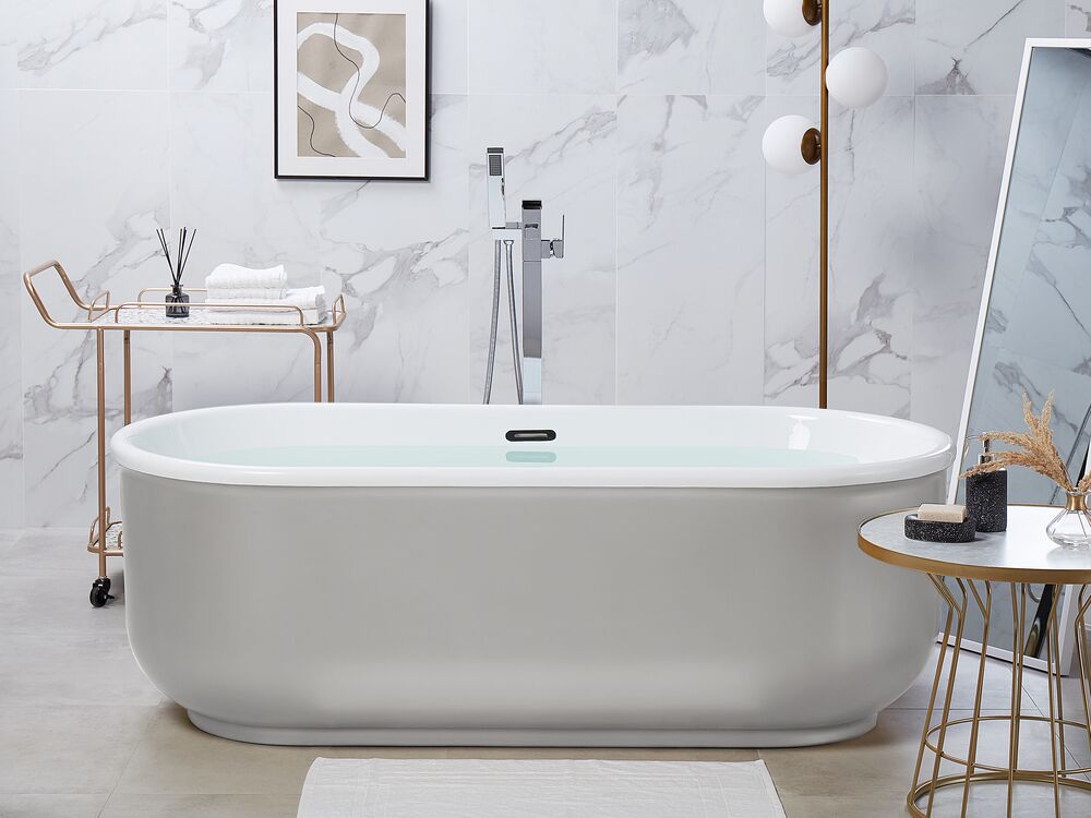 Freestanding Bathtub PINEL 1700 x 800 mm Silver