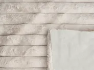 Bedspread RAKYA Faux Fur 150 x 200 cm Light Beige_1036433