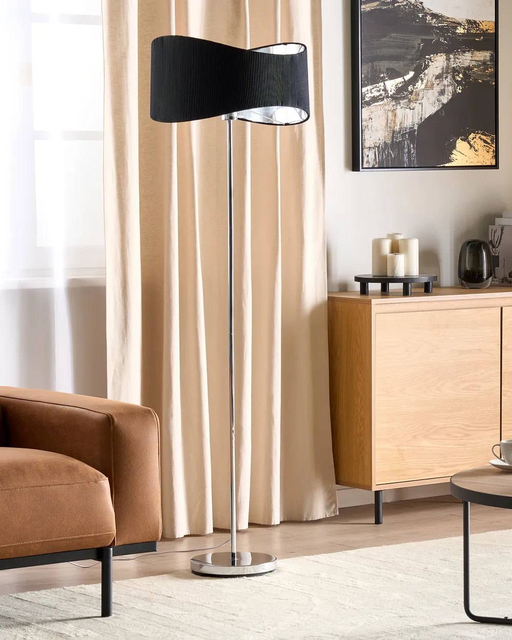 Floor Lamp CALVILLO Metal Silver_906183