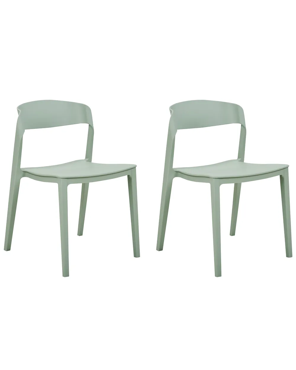 Set of 2 Dining Chairs SOMERS Mint Green
