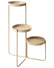 Plant Stand FRAGARIA 42 cm Metal Beige_933806
