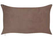 Set of 2 Decorative Cushions CRODYLINE 35 x 60 cm Velvet Brown Striped_914038