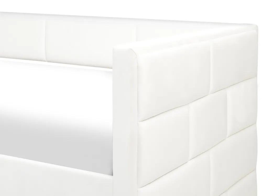 Utdragbar säng Sammet CHAVONNE 90 x 200 cm Off-White_969776