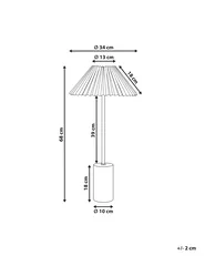 Table Lamp BALUARTE Faux Linen Beige_906170