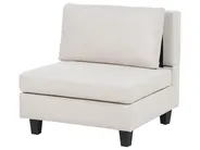 Modular Corner Sofa 5 Seater UNSTAD Fabric Light Beige Right Hand_925367