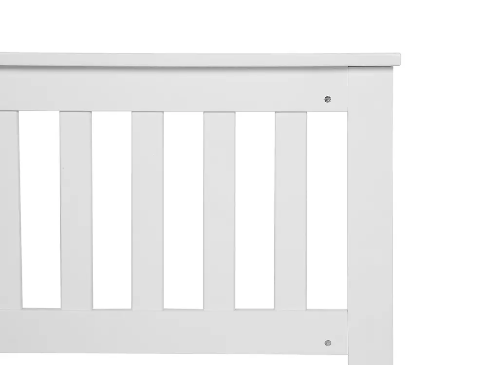 Bed Pine Wood MAYENNE 180 x 200 cm (EU Super King) White_734369