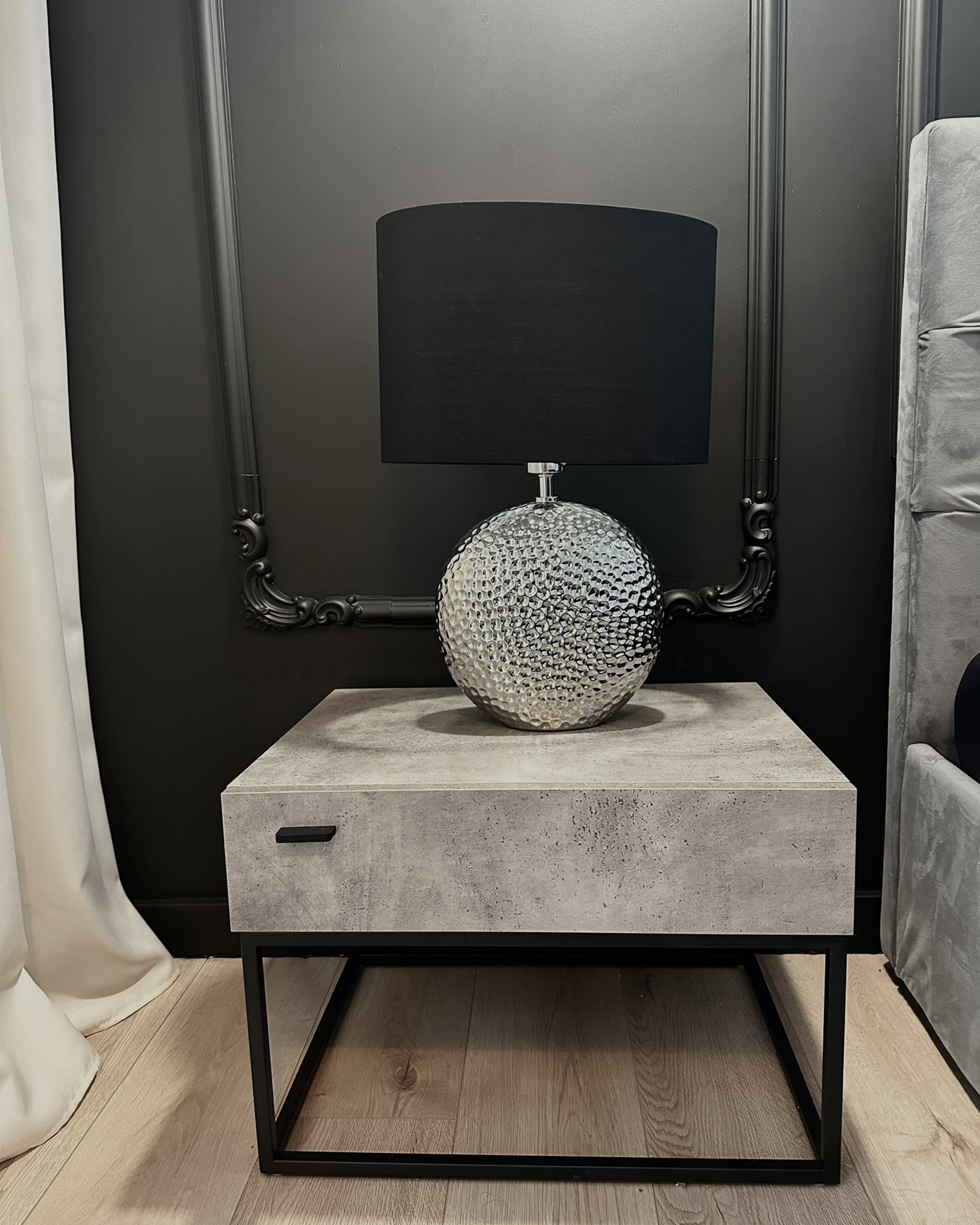 Table Lamp NASVA Ceramic Silver