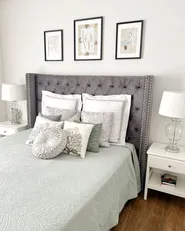 Bed Velvet LUBBON 180 x 200 cm (EU Super King) Grey_826900