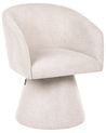 Dining Chair Swivel RYGGA Fabric Light Beige