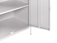 3 Piece Outdoor Kitchen Set with Sink VILAMA White Metal_974179