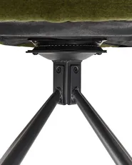 Set of 2 Dining Chairs Swivel SARDOAL Fabric Dark Green_945701