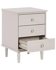 Sängbord med 3 lådor OBERON Beige_1135059