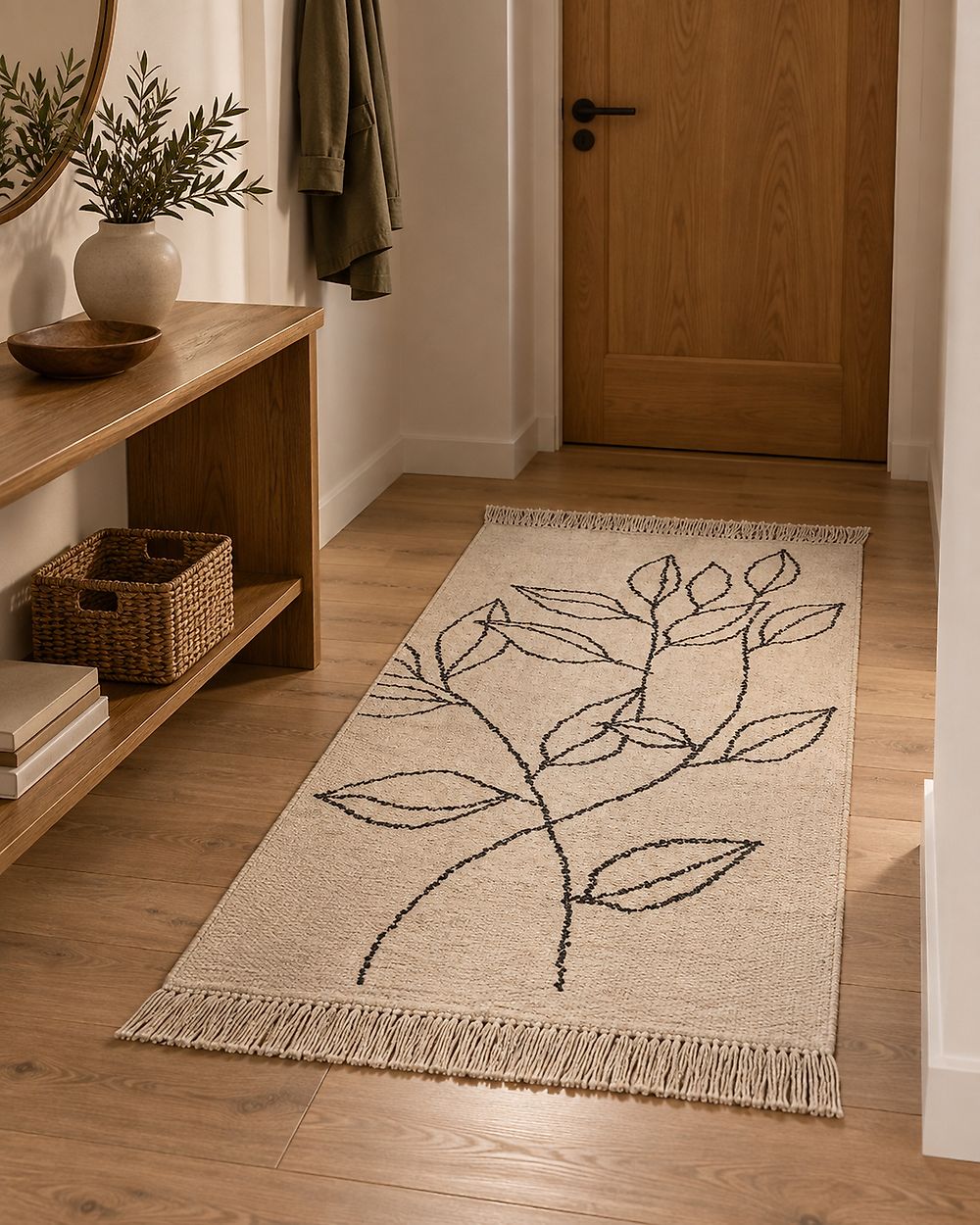Matta SAZLI Beige 80 x 150 cm Bomull