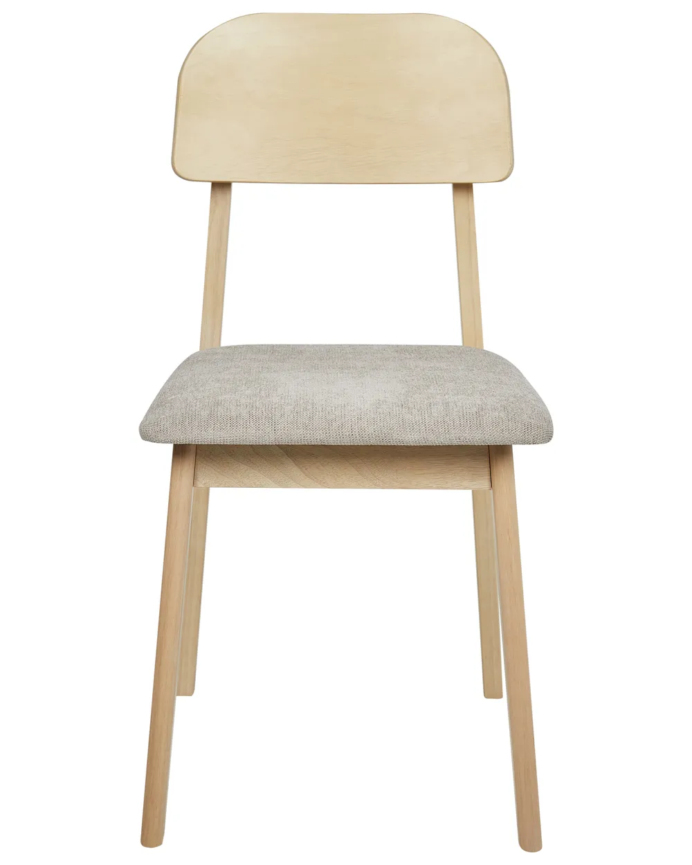 Set med 2 matstolar SCANDIA Trä Taupe_945230