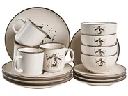 Set med 16 matserviser CINNAMON Stengods Off-White_1026368