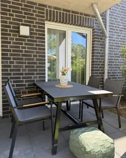 Set of 6 Garden Chairs BUSSETO Metal Black_986711