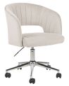 Desk Chair KATONAH Velvet Light Beige