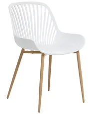 Set of 4 Dining Chairs KLEVE White_1007194