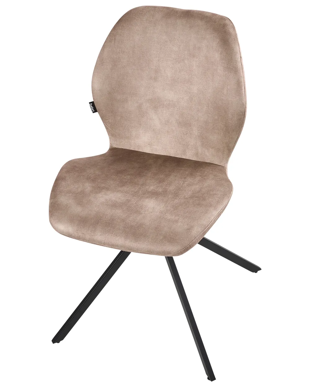 Set med 4 matstolar Vridbar MORRISON Sammet Beige_1041328