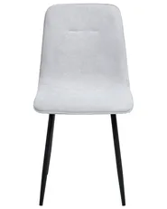 Set of 4 Dining Chairs TUSCOLA Fabric Light Grey_999537