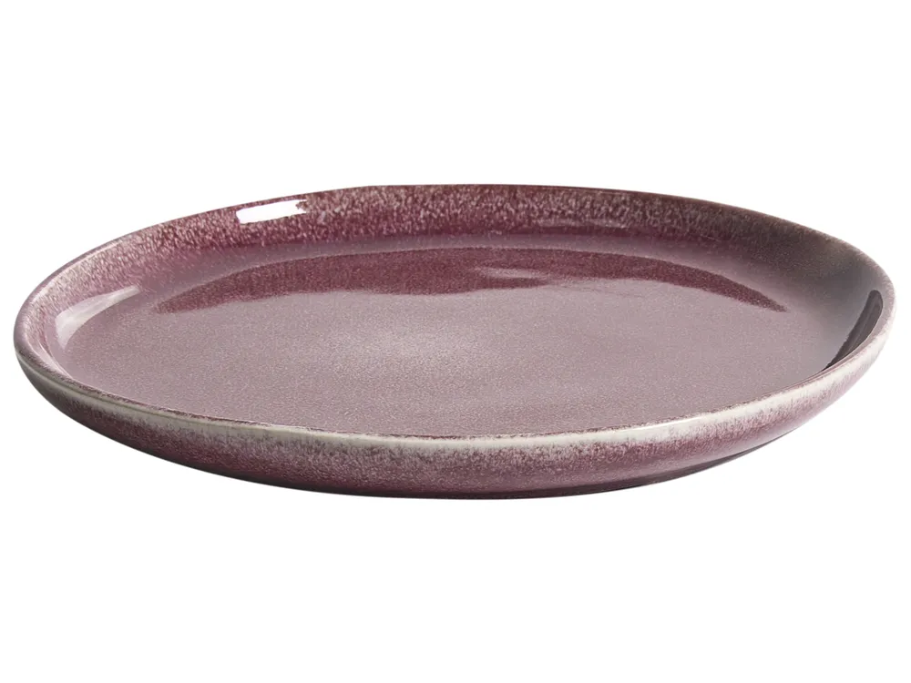 Set of 12 Dinnerware HOPS Stoneware Burgundy_1060706