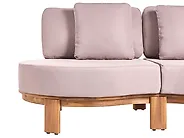 Garden Sofa 3 Seater ARZELLO Acacia Wood Light Brown_1163973