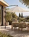 Riippuva aurinkovarjo 268 cm CALABRIA II Vaaleanbeige