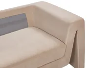 Soffa 3-sits MAUNU Sammet Mörkbeige_894950