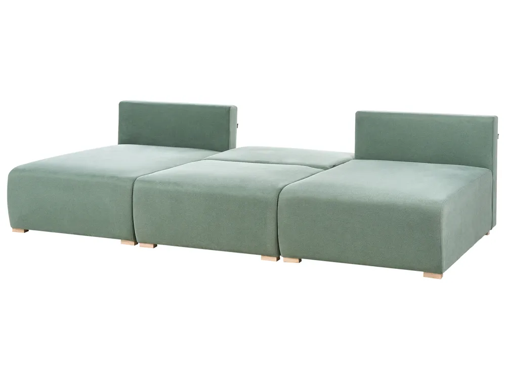 Modulär U-formad soffa NERBO Ljusgrön_1035391