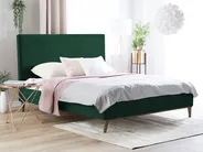 Bed Velvet BAYONNE 140 x 200 cm (EU Double) Dark Green_744019