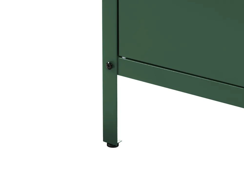 2 Piece Outdoor Kitchen Set with Sink VILAMA Green Metal_974252