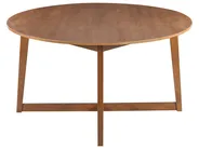 Dining Table WAIPORI Dark Oak 140 cm 140 cm_1020045