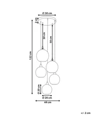 Pendellampa PABELLON Glas Blå_968275