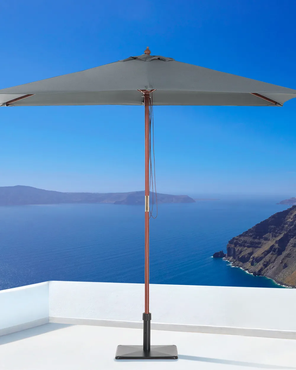 Market Parasol 195 cm FLAMENCO Dark Grey_863777