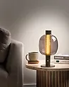 Wireless LED Table Lamp PULANGI with Dimmer Metal Black