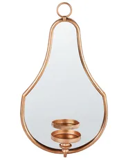 Wall Candle Holder BAZARNES 45 cm Metal Gold_973416