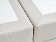Divan Bed with Storage BARONET Fabric Off-White 160 x 200 cm (EU King Size)_1004506