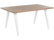 Dining Table LENISTER Brown/ White 150 cm 90 cm_837503