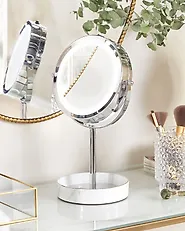 Makeup Mirror LED SAVOIE White/ Silver_1185735