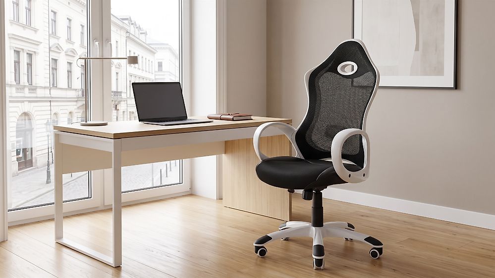 Office Chair iCHAIR Black/ White