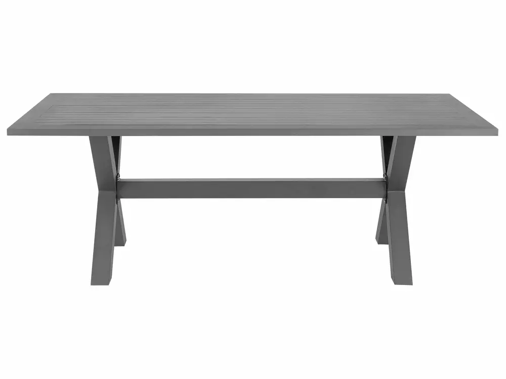 Garden Dining Set 6 Seater CASCAIS with Cushions PE Rattan Grey_739937