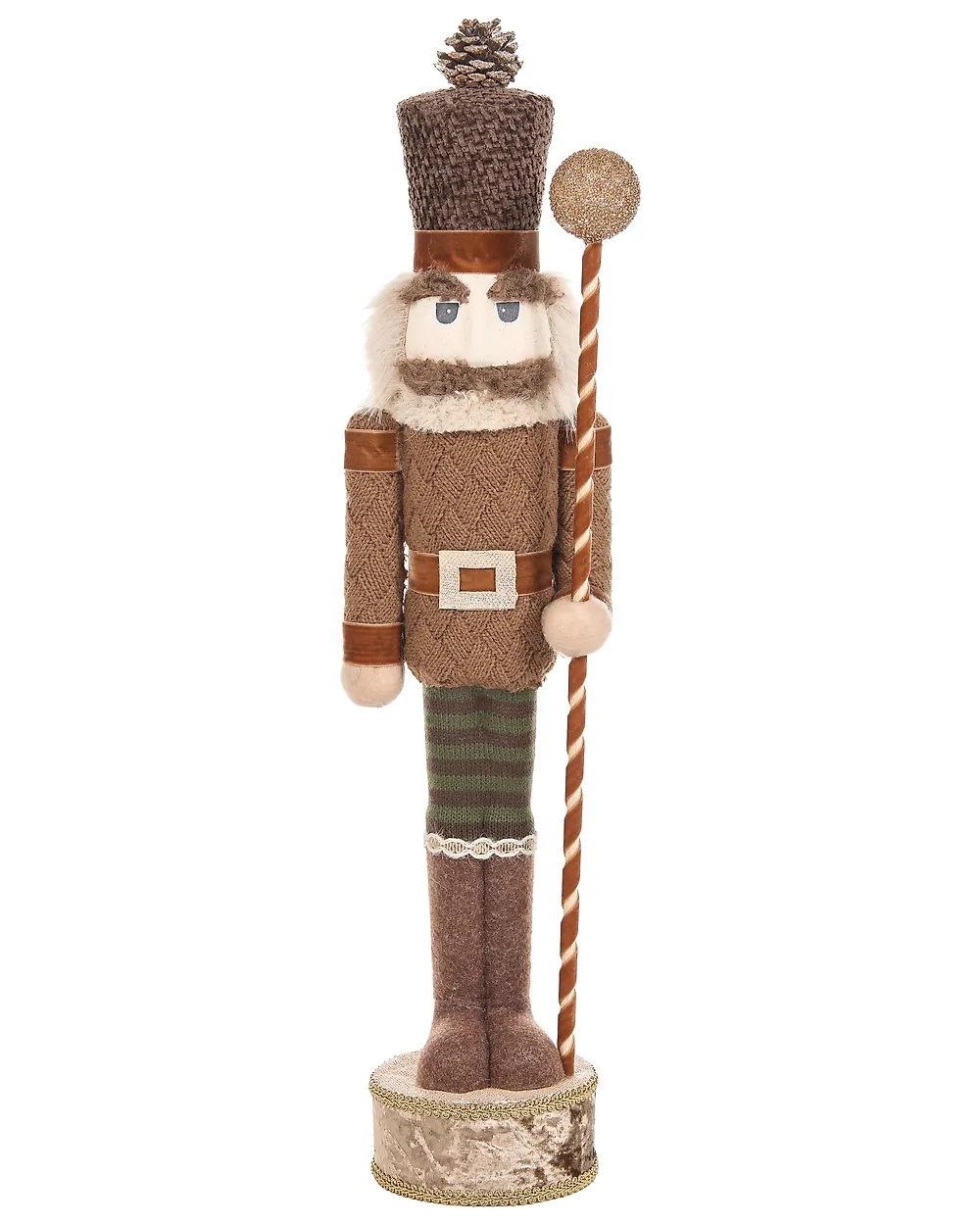 Set of 2 Figurines KOLARI 68/91 cm Nutcracker Brown_1156782