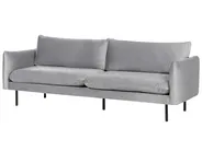Living Room Set 4 Seater VINTERBRO Velvet Grey_900592