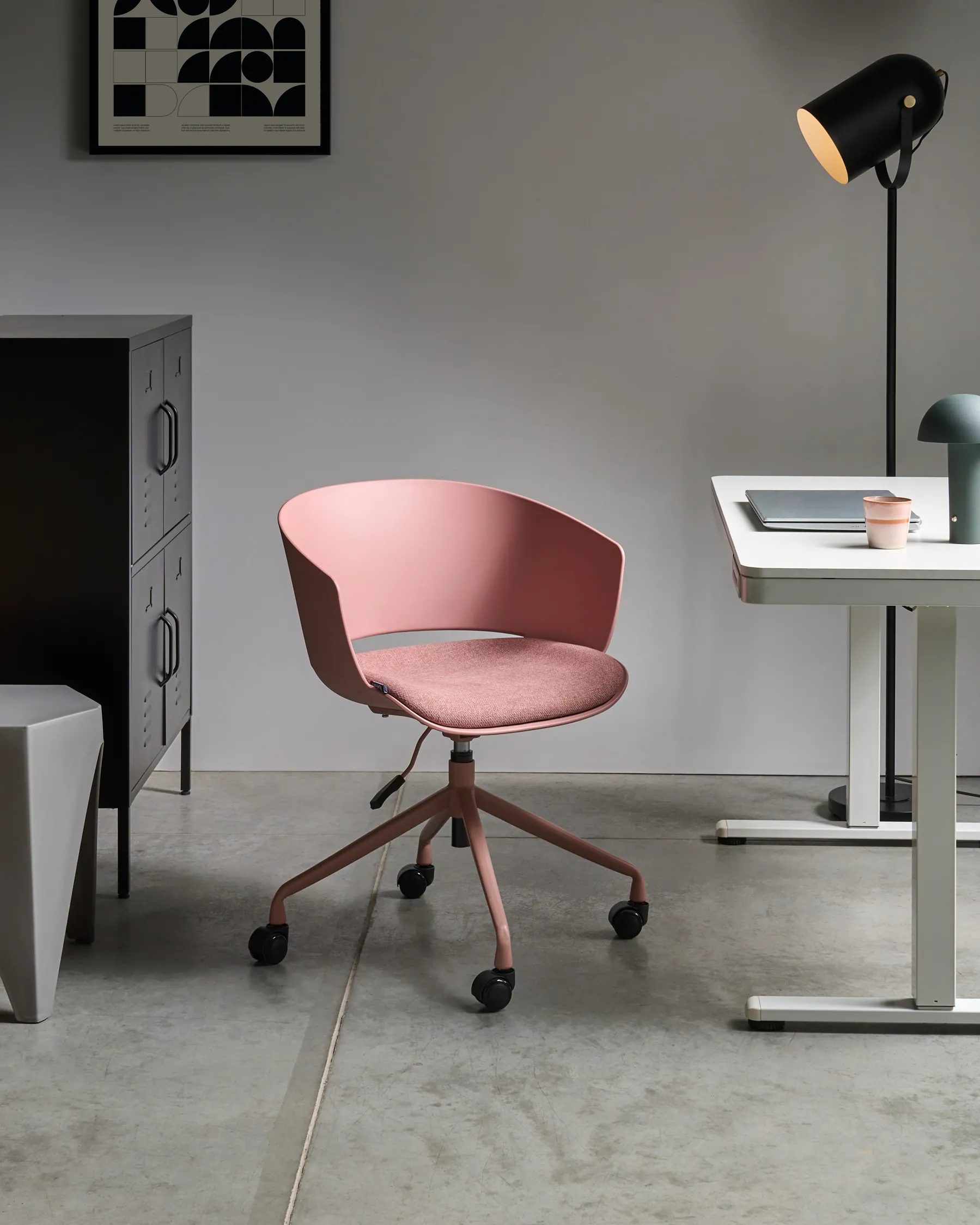 Office Chair GLEEFUL Fabric Pink_1026608
