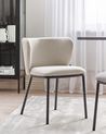 Set of 2 Dining Chairs MINA Fabric Off-White