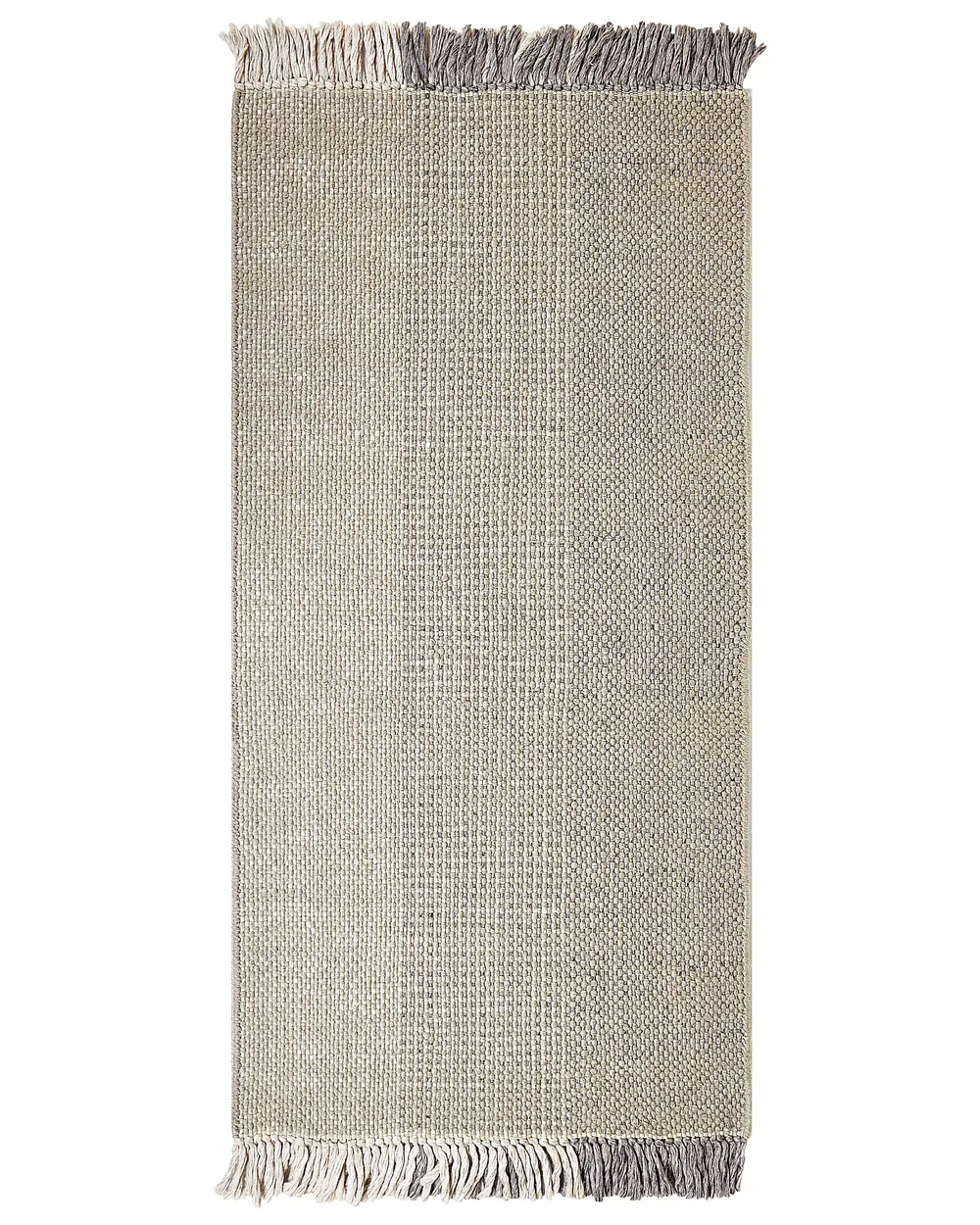 Rug TEKELER Grey 80 x 150 cm Wool